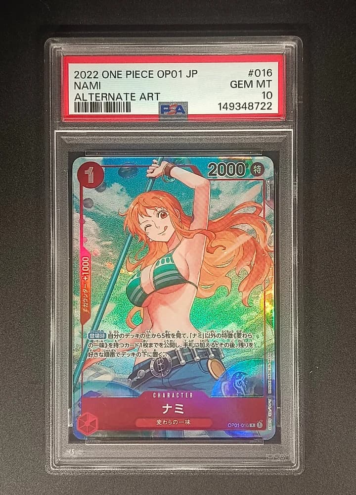 PSA10 Nami OP01-16 Alternate Art R JP