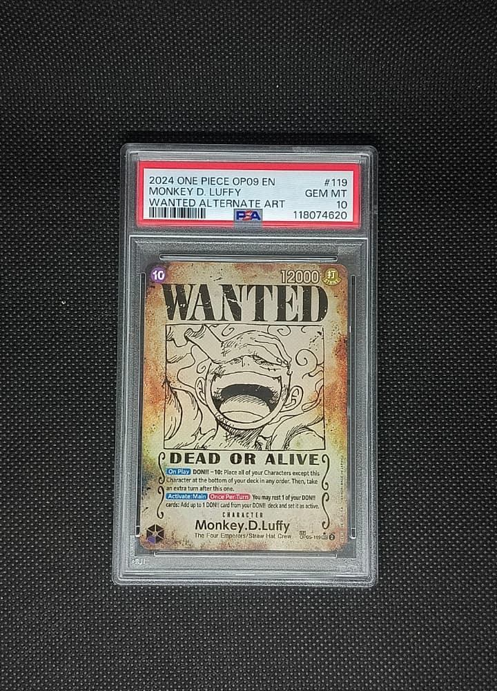 PSA10 Monkey D. Luffy OP09 119 Wanted Alt Art EN